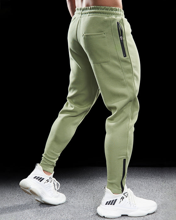 Track Side Sweatpants Jogger With Zipper Hem