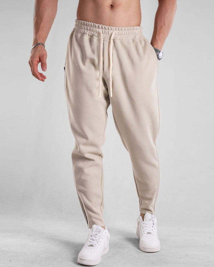 Track Side Sweatpants With Zipper Hem