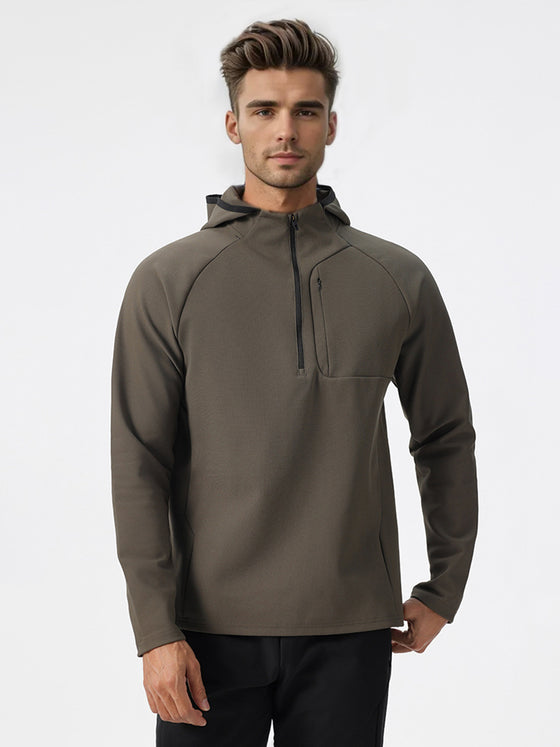 Terrain Trek Half-Zip Hoodie With Zip Pocket