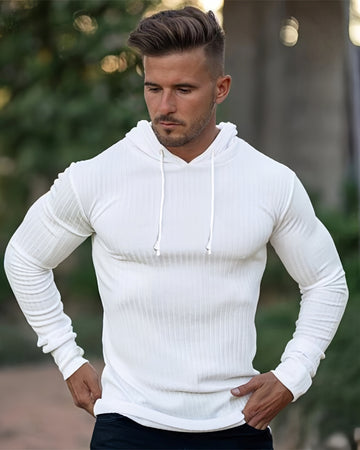 Stretch Rib Jersey Baselayer Hoodie