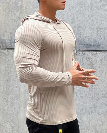 Stretch Rib Jersey Baselayer Hoodie New