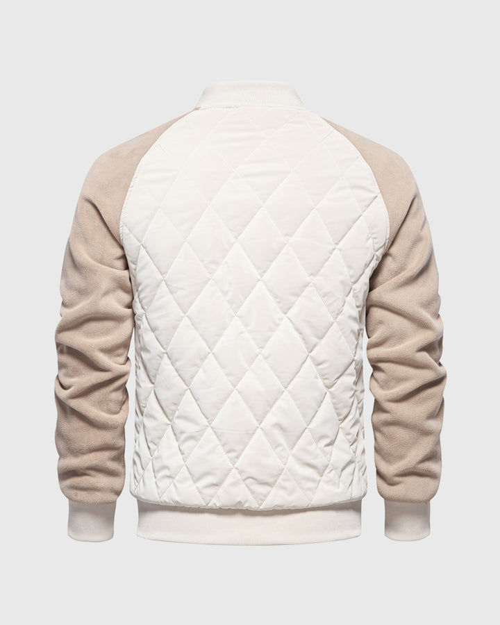 Panelled Hybrid Bomber Jacket