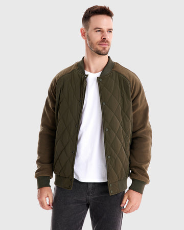 Panelled Hybrid Bomber Jacket New