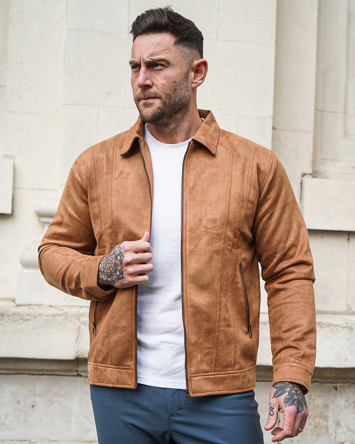 Timeless Suede Bomber Jacket