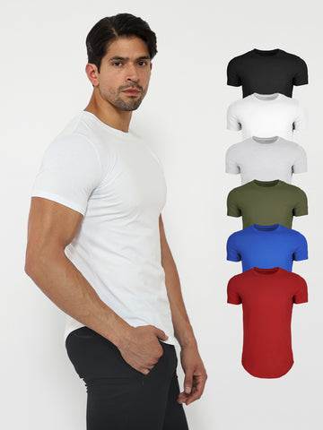 6-Pack Kore Curved Hem True Muscle Fit T-shirt