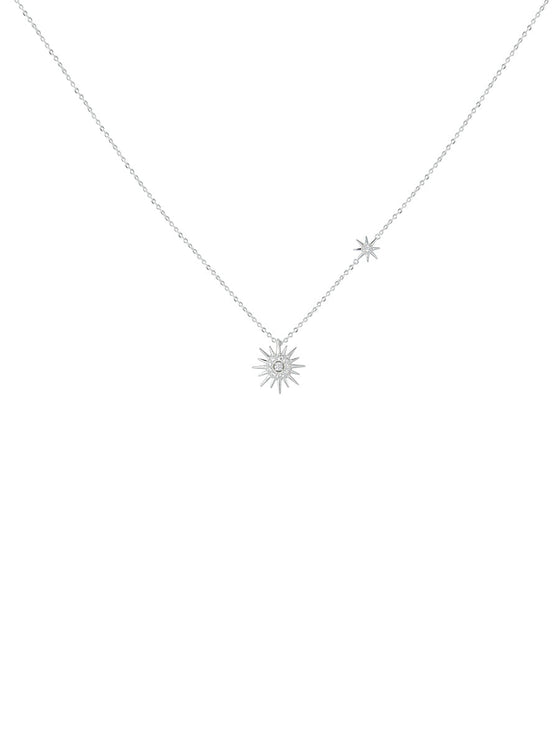 SILVER 925 NECKLACES WITH SUN AND ZIRCONIA - alasmoyer